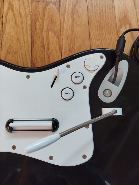 Harmonix Rock Band Wired Fender Stratocaster Guitar Xbox 360 W/Strap & Rock Band