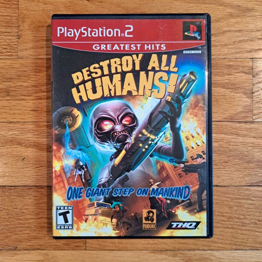 Destroy All Humans (Sony PlayStation 2, 2005), CIB, Works, Fast Shipping