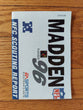 Madden 96 (CIB) - Sega Genesis Game NFL Football Sports, Works, Fast Shipping!