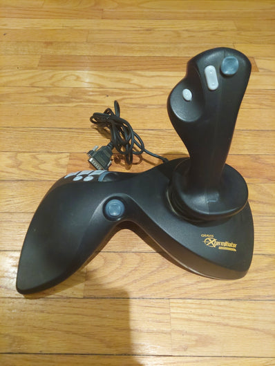 Gravis Xterminator Black Dual Flight Joystick For PC - Tested/Works - Mod. 10511