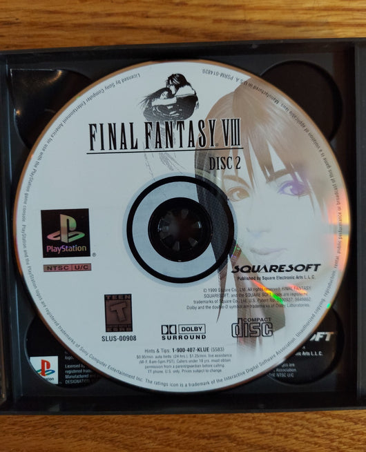 Final Fantasy VIII (CIB) - PS1 Game RPG Adventure Classic, Works, Fast Shipping!
