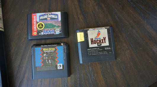 Sega Genesis lot of 5 Awesome Sports games. Madden 95 (CIB) with poster, Nhl 96