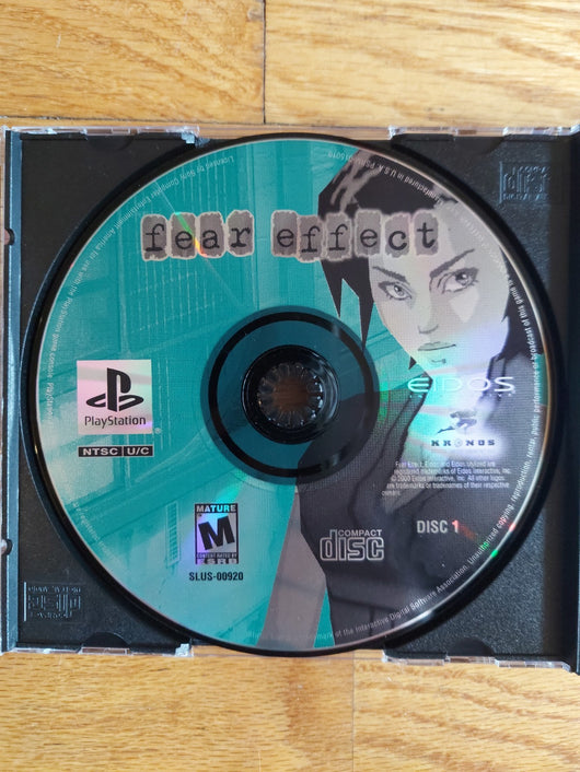 Fear Effect (Discs Only) - PS1 Game Action Adventure Retro Works, Fast Shipping!