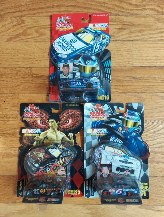 Racing Champions: The Originals - Nascar 10 Year Anniversary - 3 Car Lot 1/64