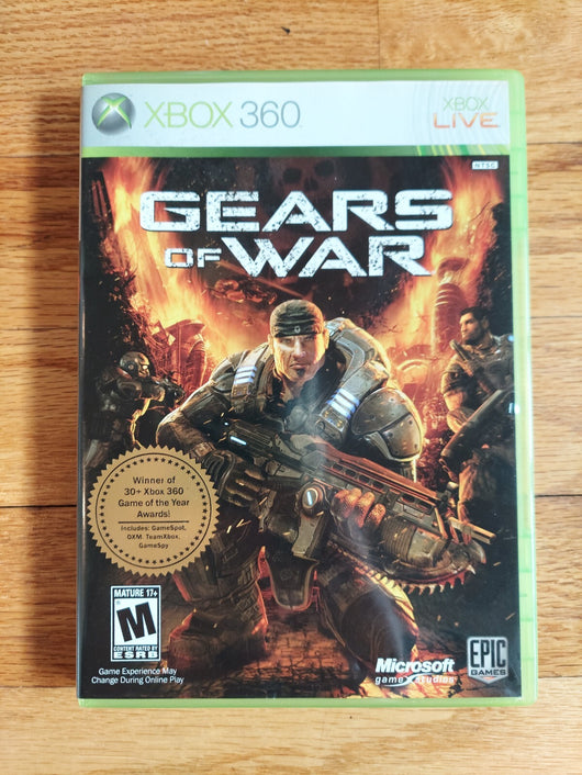 Gears Of War Xbox 360 W/Gears Of War: Aspho Fields Graphic Novel, Fast Shipping!