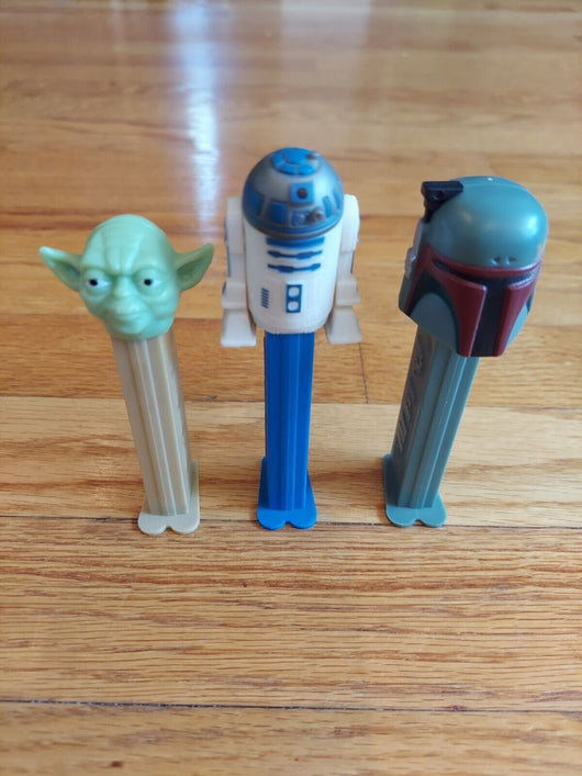 Star Wars 9 Piece Pez Collection: Yoda, Darth Vader, R2-D2, & More, Fast Ship