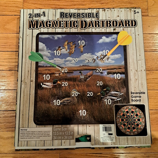 Easy Hang Magnetic Dartboard With Safe Tip Darts And Tower Game FUN FOR ALL AGES