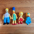 Vintage 90s Simpsons Burger King Plush Doll Set 4 Homer Marge Maggie Lisa 