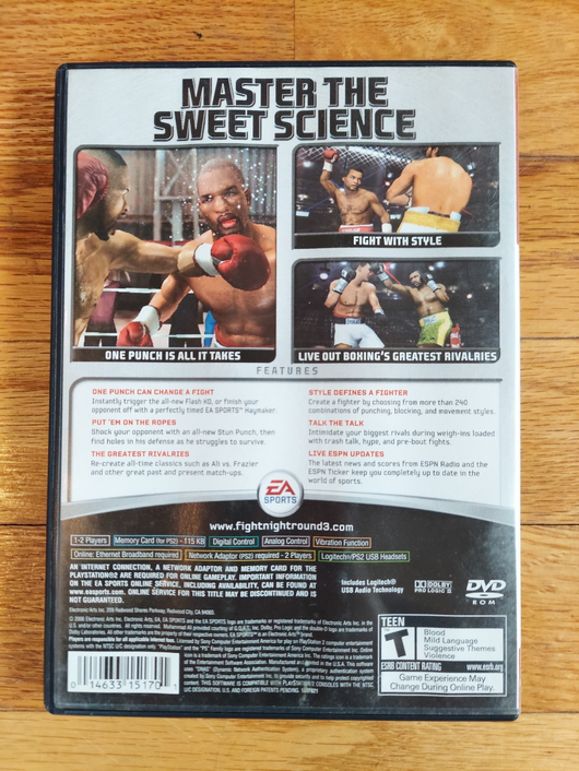 Fight Night: Round 3 (Greatest Hits) (CIB) - PS2, fast Shipping!