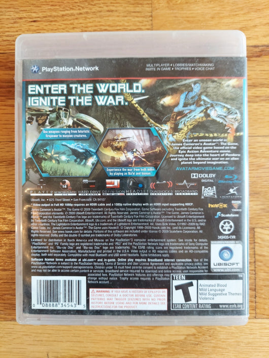 Avatar: The Game (CIB) - PS3, Works, Fast Shipping