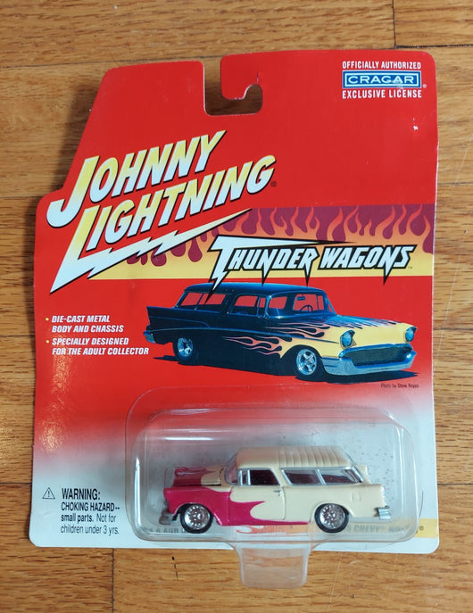 Johnny Lightning: Thunder Wagons - 4 Car Lot (Chevy Nomads) - 1/64 Scale NEW