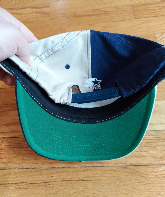 Starter: Georgetown Hoyas Bulldog Snapback Hat Cap (Split Color), Fast Shipping!