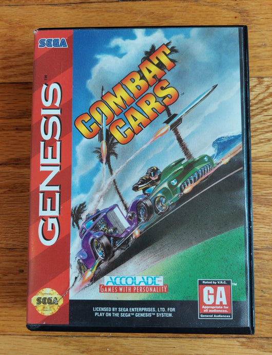 Combat Cars (CIB) - Sega Genesis - Game Racing Vehicular Combat - Fast Shipping!