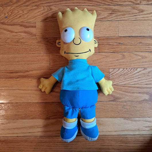 BART SIMPSON Plush Stuffed RAG DOLL 1990 Vintage, FAST SHIPPING