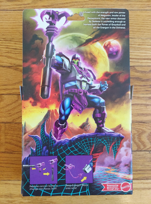 Mattel MOTU Masters Of The Universe X Transformers - Megatron Armor Skeletor NEW