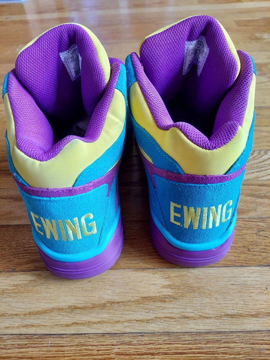 Patrick Ewing: Ewing Guard (Grape/Scuba/Yellow) - Mens 10.5 US (Used),Fast Ship
