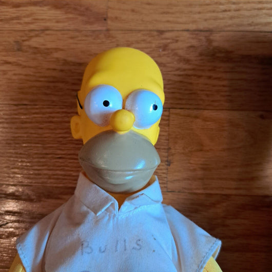 Vintage 90s Simpsons Burger King Plush Doll Set 4 Homer Marge Maggie Lisa 