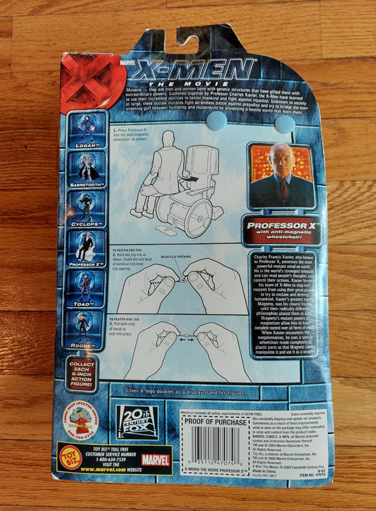 X-Men The Movie: Patrick Stewart As Professor X -Toy Biz 47070 Action Figure