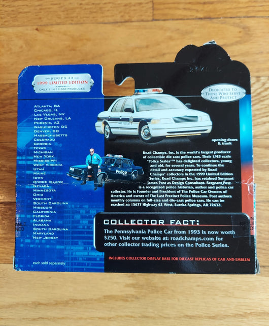 Road Champs Collectibles: Police Series 3 - 1/43 Scale - Maryland State Police