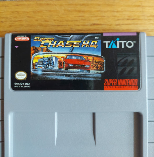 Super Chase HQ - SNES Game Car Racing Vehicular Combat, Works, Fast Shipping!