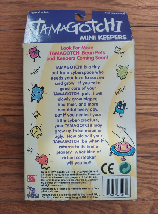 Vintage 1997 Bandai Tamagotchi Mini Keepers (Pink) - Soft Pet - NEW in Box
