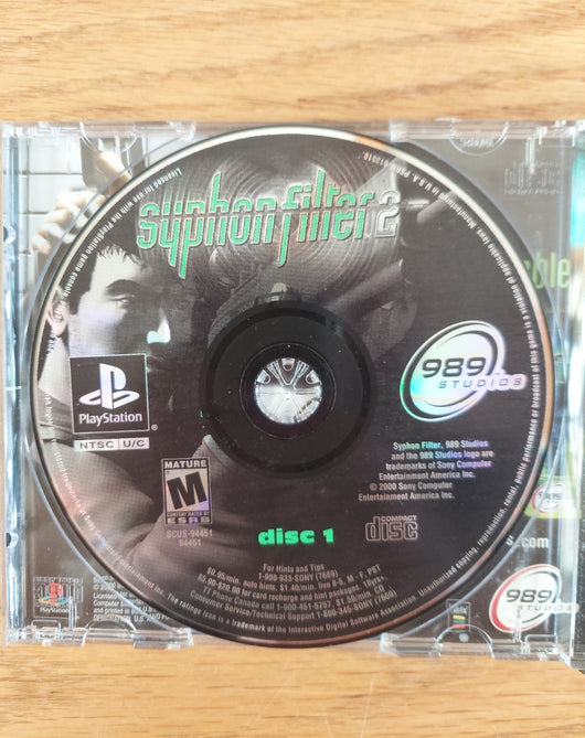 Syphon Filter 2 (CIB) - PS1 Game Shooter Action Stealth - Works - Fast Shipping!