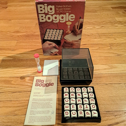 Big Boggle Game by Parker Brothers Vintage 1979