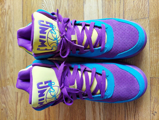 Patrick Ewing: Ewing Guard (Grape/Scuba/Yellow) - Mens 10.5 US (Used),Fast Ship