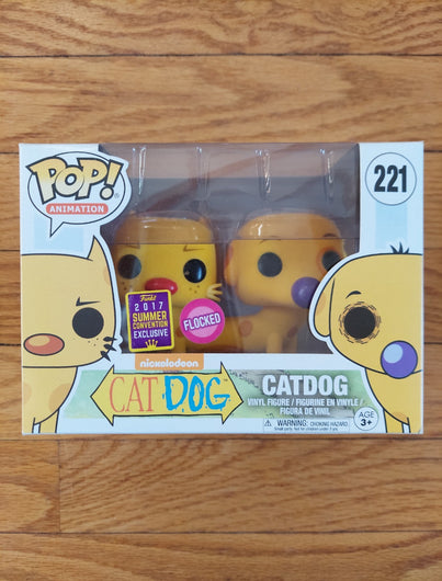 Funko Pop! Catdog - Catdog #221 (2017 Summer Convention Exclusive/Flocked) - NEW