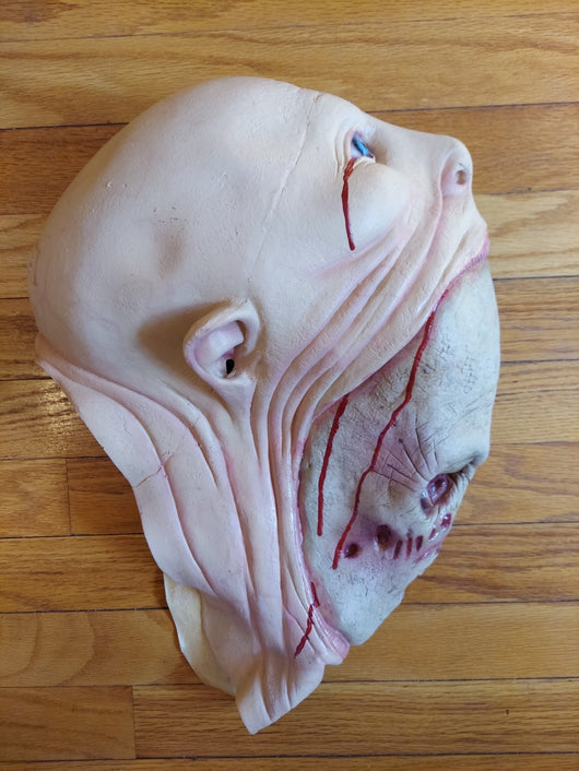 2 Faces/Zombie Latex Mask (2015 Rubies Costume) Halloween Prop - Brand New