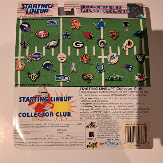 1997  Emmitt Smith  SLU Starting Lineup  w/Card  Nice Collectible  NRMT