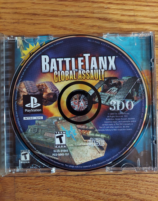 Battletanx Global Assault (CIB) - PS1 Game Action Combat, Works, Fast Shipping!