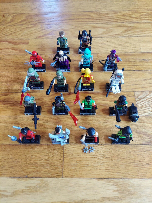 KRE-O: GI Joe - Lot Of 18 (100% Of Pieces), Fast Shipping!