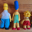 Vintage 90s Simpsons Burger King Plush Doll Set 4 Homer Marge Maggie Lisa 