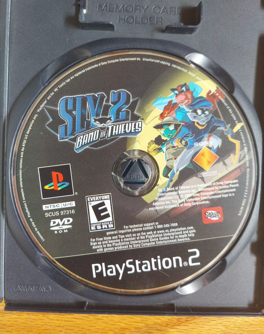 Sly 2: Band Of Thieves W/Poster (No Manual) - PS2 Game Action & Adventure Works