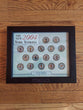 Framed New York Yankees 2004 Painted State Quarters - Complete Coin Set 101st...