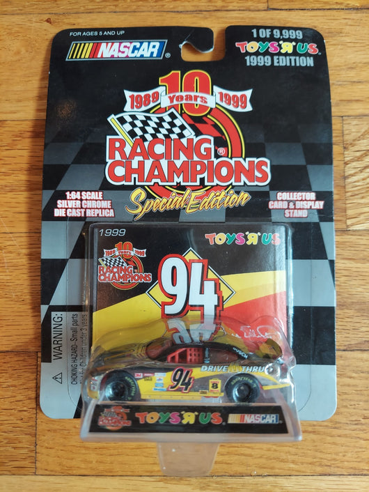 Racing Champions: 10 Year Anniversary Special Edition Nascar - 5 Car Lot - 1/64