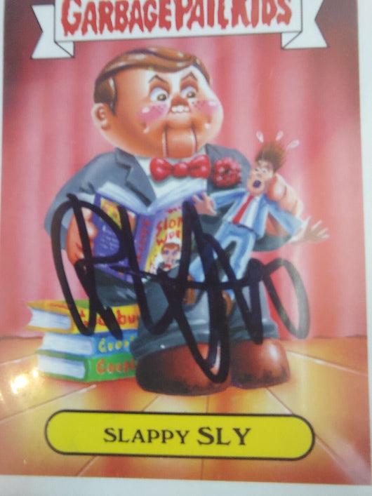 Authentic R.L. Stein Signed Card - Garbage Pail Kids 