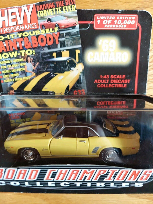 Road Champs Collectibles: Chevy 5 Car Lot ('55 Chevy, '55 Chevy W/Flames, '69...