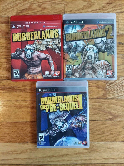 Borderlands PS3 Bundle (Borderlands Pre Sequel, Borderlands 1, Borderlands 2