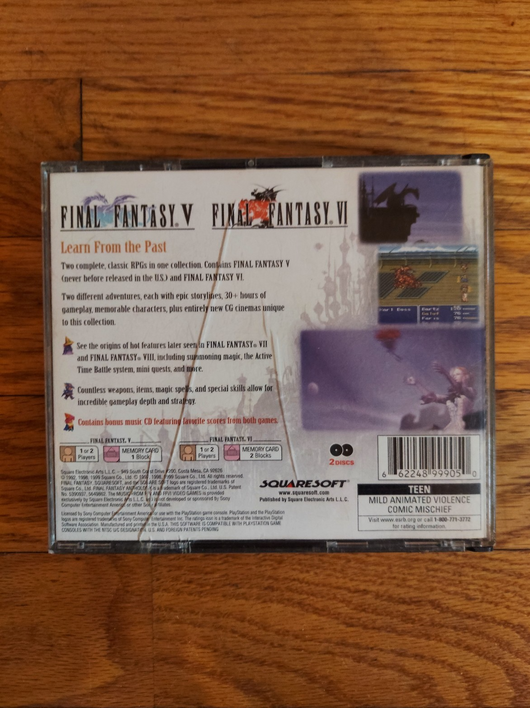 Final Fantasy Anthology (CIB) - PS1 Game RPG Adventure Retro Works Fast Shipping