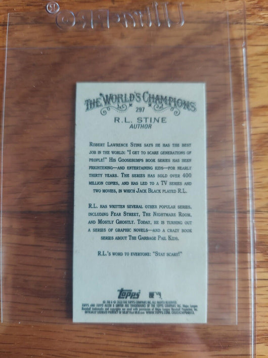 Authentic R.L. Stein Signed Topps Card