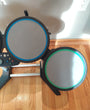 Xbox 360 Rockband Bundle W/Wired Drum Set, Kick Pedal, Drum Sticks, Wired Fender