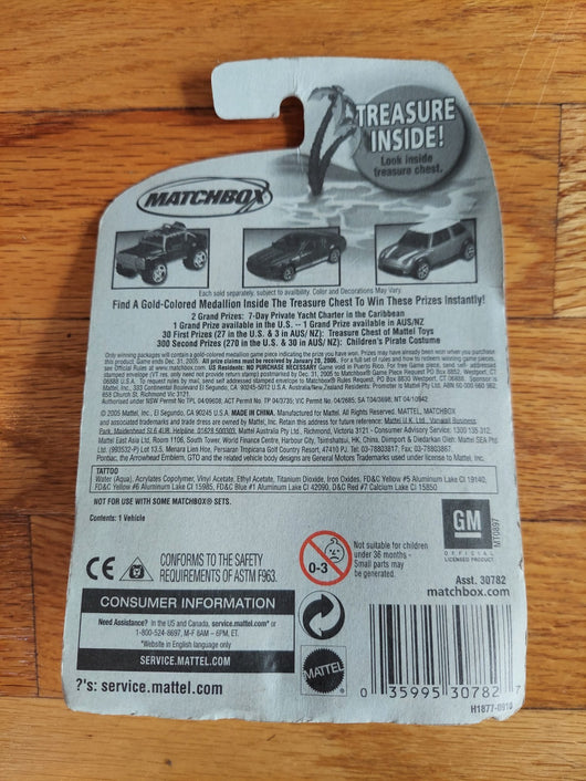 Matchbox: Treasure Inside - Pontiac GTO - 1/64 Scale - NEW Sealed Fast Shipping!