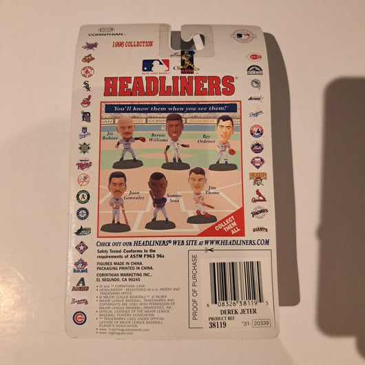 1998 MLB Headliners Derek Jeter, Brand New
