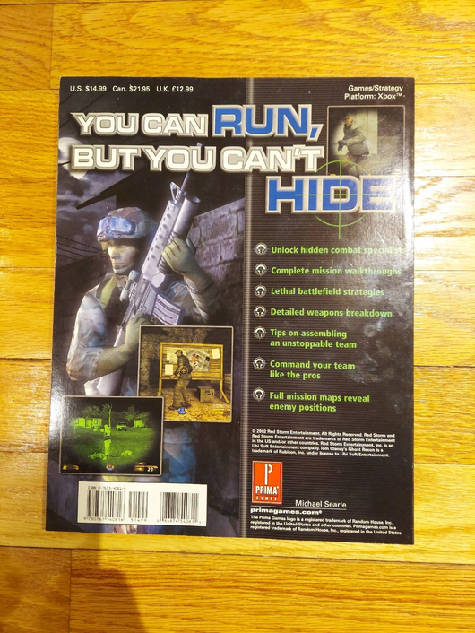 Prima's Official Strategy Guide For Xbox: Tom Clancy's Ghost Recon
