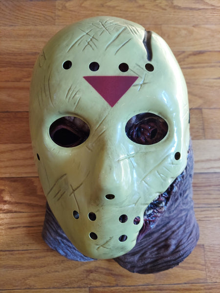Friday The 13th Deluxe Jason Voorhees Latex Mask W/Removable Hockey Mask - NEW