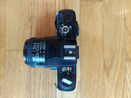 Minolta X-7 Camera W/Focal 1:2.8 28mm Lens, Minolta 1:1.7 50mm Lens, W/ Bag