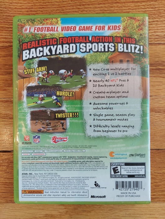 Backyard Football '10 (CIB) - Xbox 360, Fast Shipping!