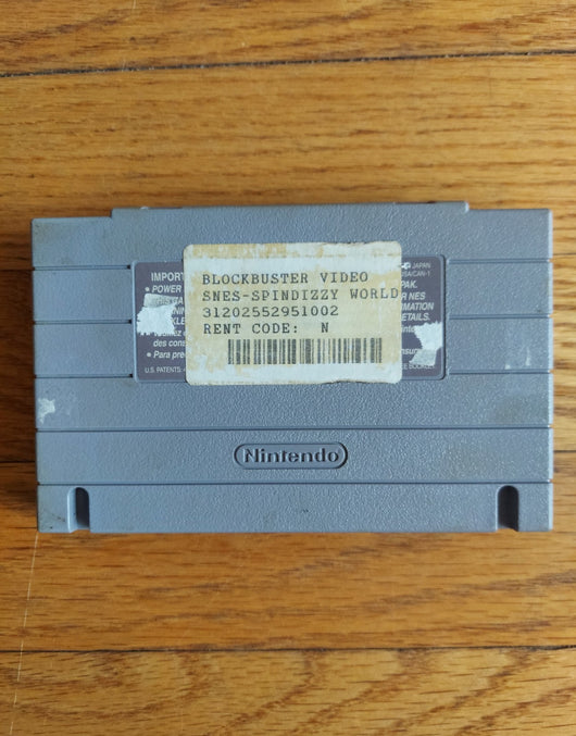 Spindizzy Worlds - SNES Game Puzzle Isometric Action Maze, Works, Fast Shipping!
